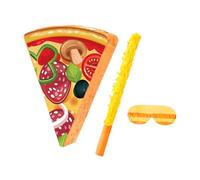 KiBcsLic Children's Pizza Piñata Activity with Rod And Party Supplies