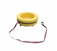 KiBcsLic Children's Pull Cart Sense Sensory Development Team Building Padded Pull Wheel Toy for Sports Day, Yellow