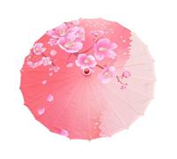 KiBcsLic Chinese Art 82cm Silk Handmade Umbrella As Festival Decoration, Cherry Blossom