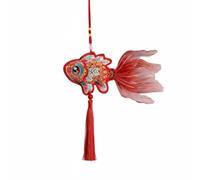KiBcsLic Chinese Carp Ornament Carp Tassel Easy to Ornamental Pendant Shui Hanging Charm Red Chinese Knot Koi Carp Fish Lantern Tassels Dangle Ornament Pendant for Luck, Wealth, Health, Success
