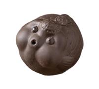 KiBcsLic Chinese Pet,Cute,Ceremony Decoration Decor Collectible Clay Statue, Black