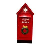 KiBcsLic Christmas Mailbox, Letterbox, Postbox, North Pole, Christmas Decoration for Christmas, Indoors And Outdoors