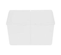 KiBcsLic Clear Cotton Ball Swab Holder Box Makeup Pad Storage Organizer