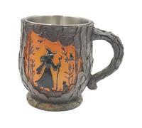 KiBcsLic Collection of Funny Halloween Mugs: Light And Mysterious, with Handles, for Home, Mystery Parties Or in The B, Witch