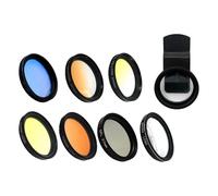 KiBcsLic Coral Lens Set CPL for Phone Portable 32mm Professional Aquarium Lens with Storage Bag