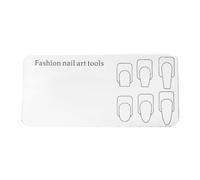 KiBcsLic Cosmetic Mixing Plate for Nail Art Palette and Color Application, Black