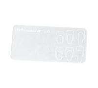 KiBcsLic Cosmetic Mixing Plate for Nail Art Palette and Color Application, White