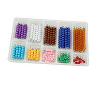 KiBcsLic Counting Beads with Box 1-10 Numeral Cognition Toy Learning Toy for Children