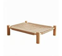 KiBcsLic Cozy Elevated Canine Bed, Large 63 X 49 X 13 Cm | Breathable, Elevated Pet Cot, Sturdy, for Living Room, Small Dogs, Cats