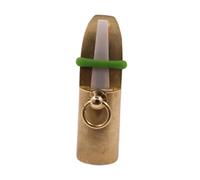 KiBcsLic Deer Game Call Sturdy Small Metal Brass Muntjac Whistle for Outdoor Survival