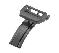 KiBcsLic Deployment Clasp Strap Button Replacement Solid Versatile Rust Resistant 18mm Butterfly Watch Buckle for Wristwatch Watchbands, Black