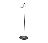 KiBcsLic Desk Wind Chime Holder, Wind Chime Stand, Ornament, Multipurpose Brush Hanger, Hanging Rack for Tea Room, Home Decoration, Black Square Hook