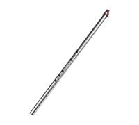 KiBcsLic Dizi Flute Made of Stainless Steel, Even Sound, Compact, Traditional, Great Sound, Lightweight, Accessory, for Enthusiasts, Easy to Play, 61cm