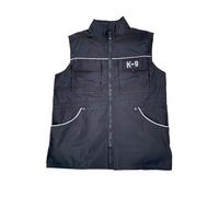 KiBcsLic Dog Handler Training Vest Breathable Waterproof Multi Pocket Nylon Outdoor Coat with Reflective Strips suitable for outdoor training fishing, XXXL