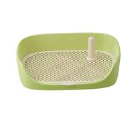 KiBcsLic Dog Toilet Training Potty Tray Training Pad Toilet Pee Pad Holder Apartment Loo Pets Supplies Pans Pet Litter Box Potty for Other Pets, Green 40x30x11cm