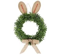 KiBcsLic Door Wreath, Easter Wreath, Cute Bunny Wreath, Creative Garland, Artificial Flowers for The Window, Easter, Bar, Country