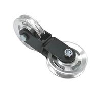 KiBcsLic Double Pulley for Strength Training. As A Double Roller Wheel And Home Fitness Accessory with Stable Metal Construction for Safe Weightlifting, 88mm Cross pulley