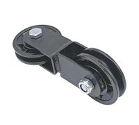 KiBcsLic Double Pulley for Strength Training. As A Double Roller Wheel And Home Fitness Accessory with Stable Metal Construction for Safe Weightlifting, 70mm Cross pulley