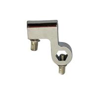 KiBcsLic Drum Pedal Connector Bass Drum Pedal Beater Holder Clip Connector Double Chain Drive System Fixing Connector Jazz Drum Single Pedal Step Parts Metal C, Sliver