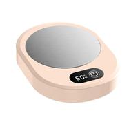 KiBcsLic Electric Cup Warmer, Smart Heated Mug with 4 Temperature Settings for The Office, Pink