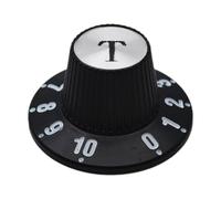 KiBcsLic Electric Guitar Control Knob with Witch Hat Design Ideal for Bass Instrument Upgrades, T