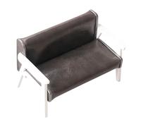 KiBcsLic Elegant Miniature Sofa for Dollhouse Decor, Dark Gray Big