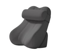 KiBcsLic Ergonomic Backrest Cushion for Headboard, Adjustable Backrest Cushion, Memory Foam Cushion, Removable Cover, Back Support and, Dark Grey