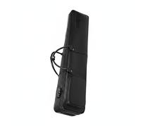 KiBcsLic Erhu Case Handheld Erhu Bag Shoulder Strap Chinese Violin Bag for Artists, Performance, PU Leather, Black, Black