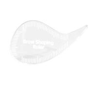 KiBcsLic Eyebrow Stencil Reusable Professional Brow Mapping Ruler & Shaping Tool Kit with Transparent Teardrop Guide for Perfect Symmetrical Brows, Stencils for Women DIY Beauty