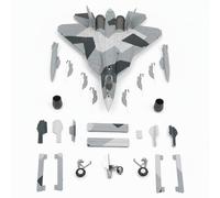 KiBcsLic Fighter Plane Model Display Stand Included 1:72 Fighter Jet Interchangeable Parts Model for Aviation Enthusiasts, 1 72 SU-57 Split Camouflage Commemorative Edition