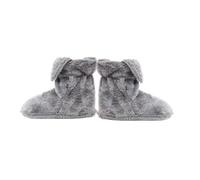 KiBcsLic Fleece Booties with Strap Warm Bootie Slippers Cozy Slipper Socks for Adults, Elderly, Home, Bedroom, color to 2, XL