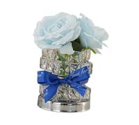 KiBcsLic Flower Night Light, Flower Light, Decorative Dimmable Daily Gift, Cordless Table Lamp, Flower Lamp for Living Room Decoration, blue