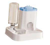 KiBcsLic Food Feeder and Waterer Sturdy Large Capacity Accessories Supplies for Bunny Dog Medium Pet, Blue