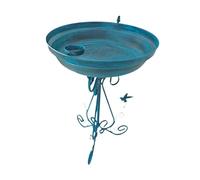 KiBcsLic Freestanding Birdbath Bowl for Outdoor, Ideal for Garden and Yard, blue