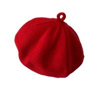 KiBcsLic French Cold Hat for Toddlers Travel, Red