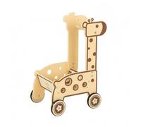 KiBcsLic Giraffe Push Pusher Decorative Dot Details Child Toy Wheeled Nursery Item for Young Children