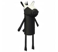 KiBcsLic Golf Head Cover Golf Wood Cover Protector Club Headcover PU Leather With Scratch And Bump Protection Soft Liner Elastic Cuff Cartoon Suitable for, Black White