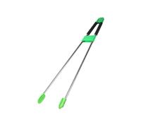 KiBcsLic Grabber, Litter Picker, Tongs, Picking Aid, Waste Picker Made of Stainless Steel with A Long Reach for Safe Gripping, for Seniors, Public, Green