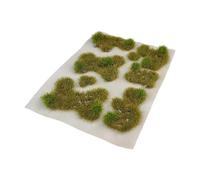 KiBcsLic Grass Tuft Model, Simulation Grass Pile, Diorama Landscape, DIY Ornaments, Artificial Vegetation Groups for 1/35, 1/64, 1/72, Fall Green