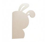 KiBcsLic Hare Textile Board Pushpin-Friendly Bunny Shaped Pin Board Nail Installation Textile Photo Wall Panel for Kids, Teenagers, Living Room, Playroom