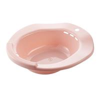 KiBcsLic Hemorrhoid Treatment Basin No-Squat Design Postpartum Care Basin Ergonomic Over-the-Toilet Sitz Bath -Surgery Patients, Elderly, Pink