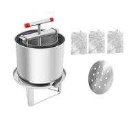 KiBcsLic Honey Extractor Portable Manual Fruit Wine Press for Olive Oil Vinasse Grape