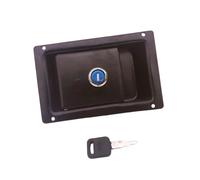 KiBcsLic Hood Latch Locking Loader Engine Hood Lock Lock Forklift Panel Lock Metal Material Easy Installation Suitable for Engineering Vehicle Lo, with cylinder key