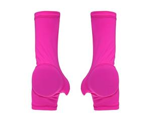 KiBcsLic Ice Skating Hand Protector Form Fitting Palm Protector, Rose Red, M