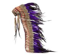 KiBcsLic Indian Headwear American Chief Indian Hat for Performance Masquerade Cosplay