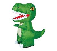KiBcsLic Inflatable Dinosaur Remote Control Toy Automatic Inflation Deflation 360° Rotation, Green