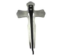 KiBcsLic Jaw Harp, Ethnic, Lightweight, Metal, Professional, Traditional, Compact with Clear Sound, Russian Jaw Harp, Cross Design