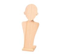 KiBcsLic Jewelry Stand for Necklaces and Earrings, Versatile Organizer for The Desk in A Student Dormitory, Light Brown