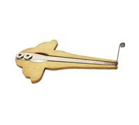 KiBcsLic Jew's Harp - Gift Idea: Beautiful Sound, Creative, Playable, Portable Mouth Musical Instrument for Beginners, Gold Triangle