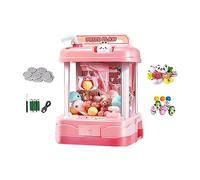KiBcsLic Kids Claw Machine Toy Electronic Claw Machine Game Novelty Hand Eye Coordination Activities Prize Dispenser Vending Toy 60S Count Down, Pink